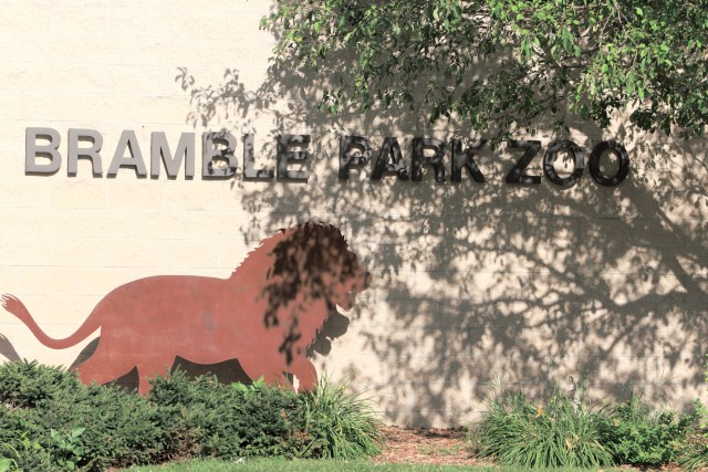The entrance to Bramble Park Zoo