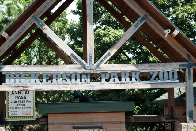 The entrance to Dickerson Park Zoo